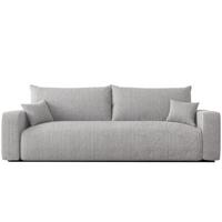 SOFA mit Schlaffunktion, Hellgrau - Hellgrau, Holzwerkstoff (246/79/93cm) - Idohome