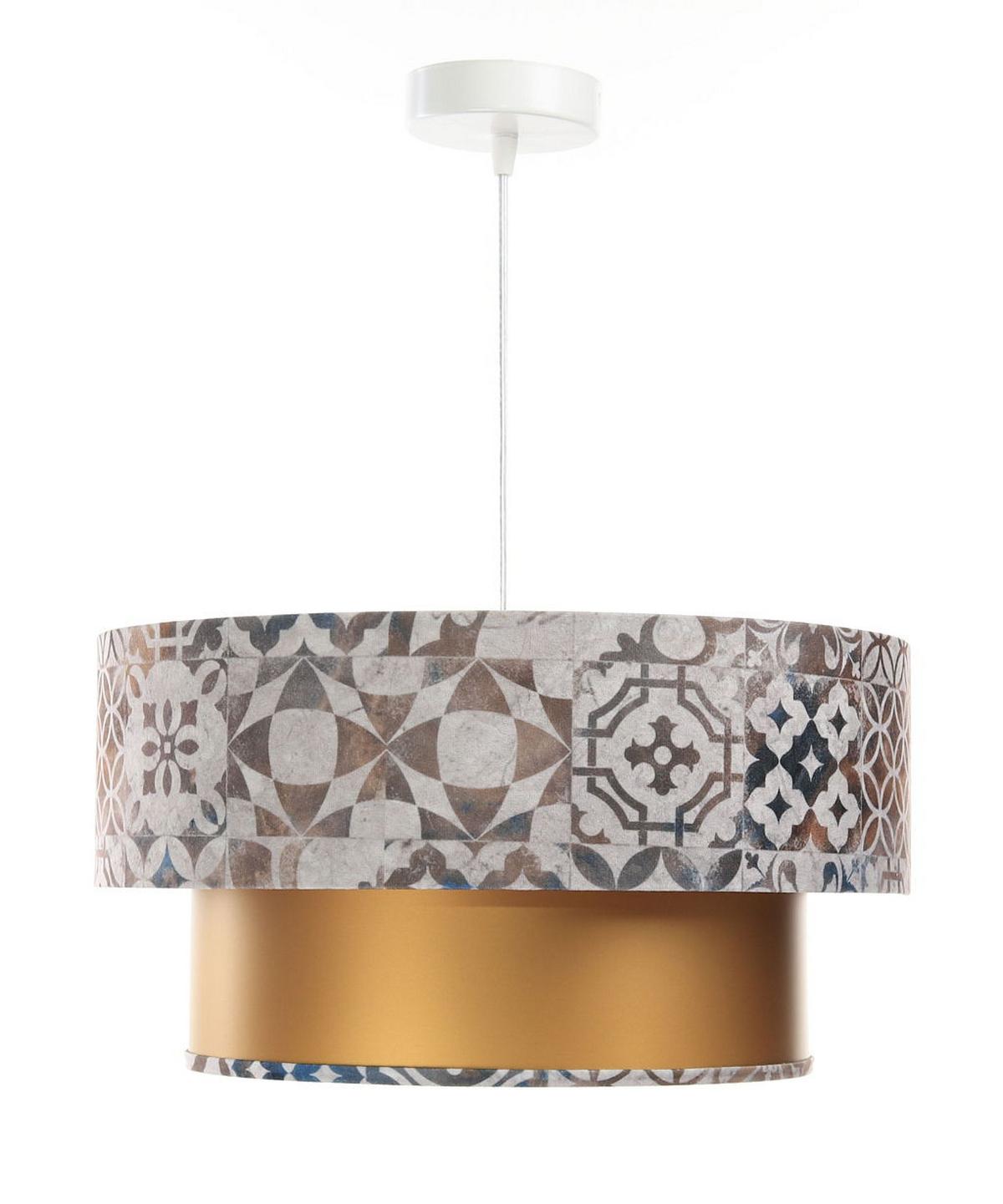 HÄNGELEUCHTE Gold 40/20 cm - Goldfarben, Kunststoff (40/1/20cm) - ONZENO
