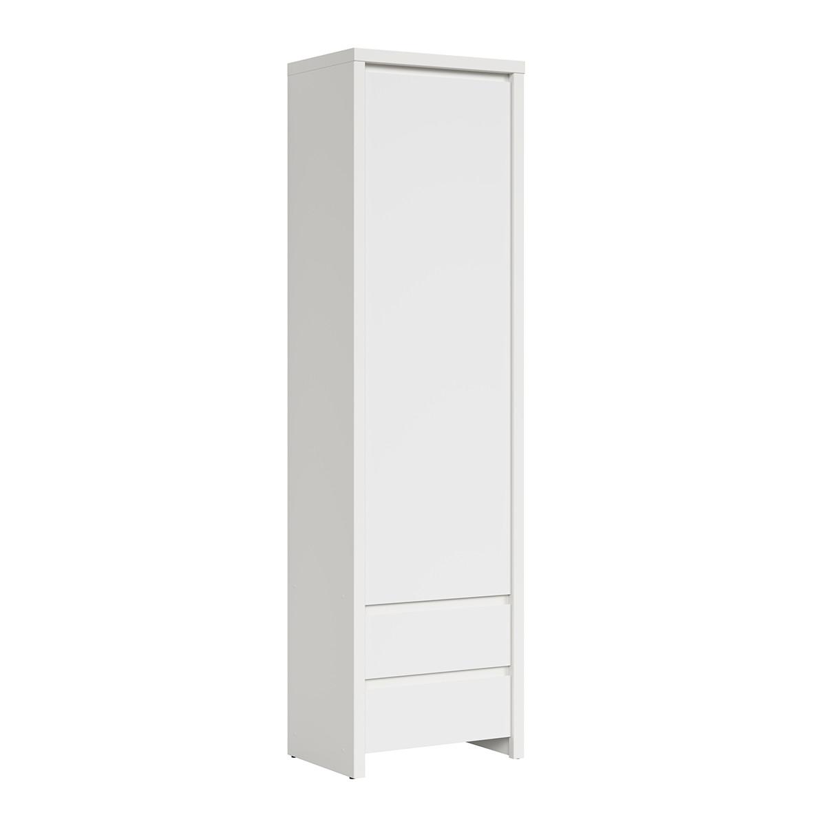 SCHRANK 1 Tür Soren Weiß matt - Weiß, Holzwerkstoff (56/200.5/40.5cm) - Petits-meubles