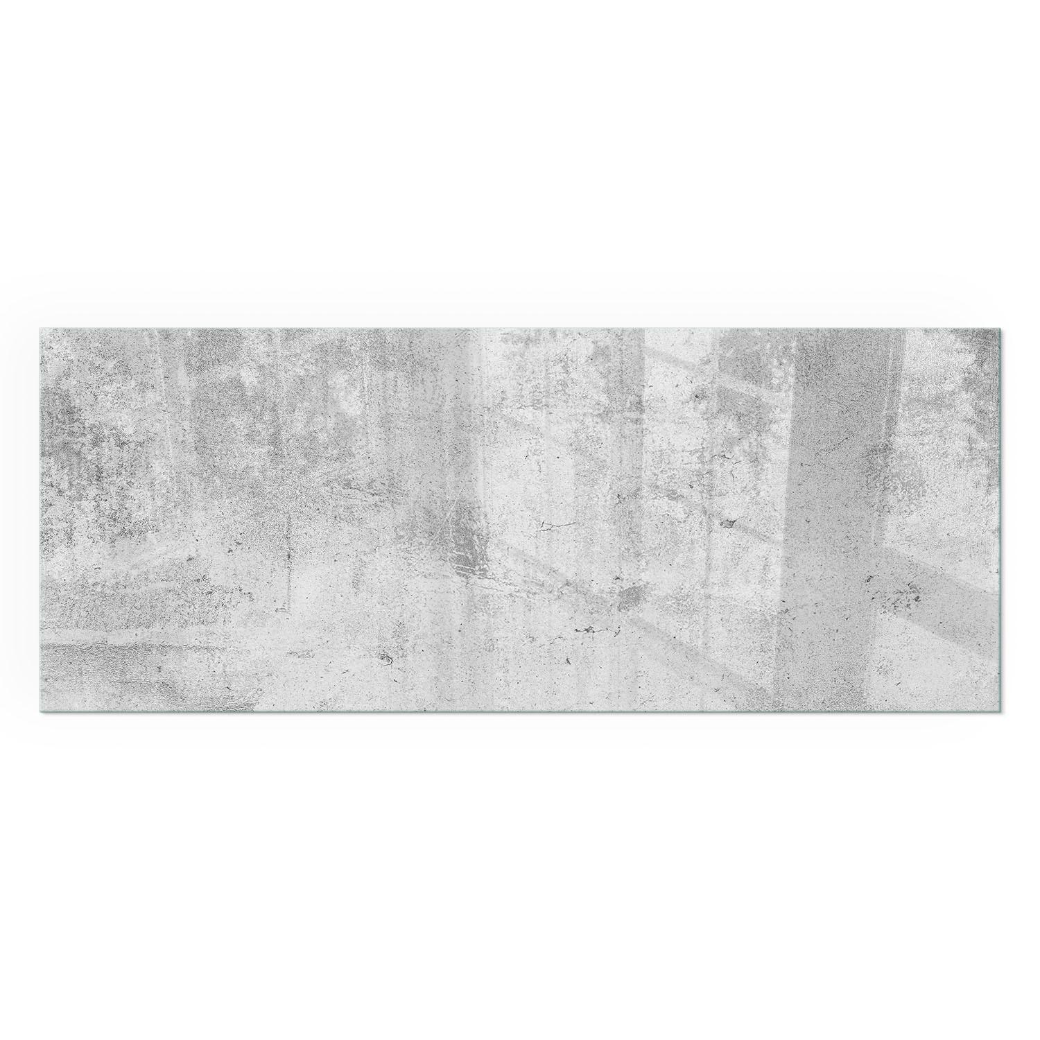 GLASPLATTE für Kamin 125x50 cm - Grau, Glas (125/50/0.4cm) - TULUP