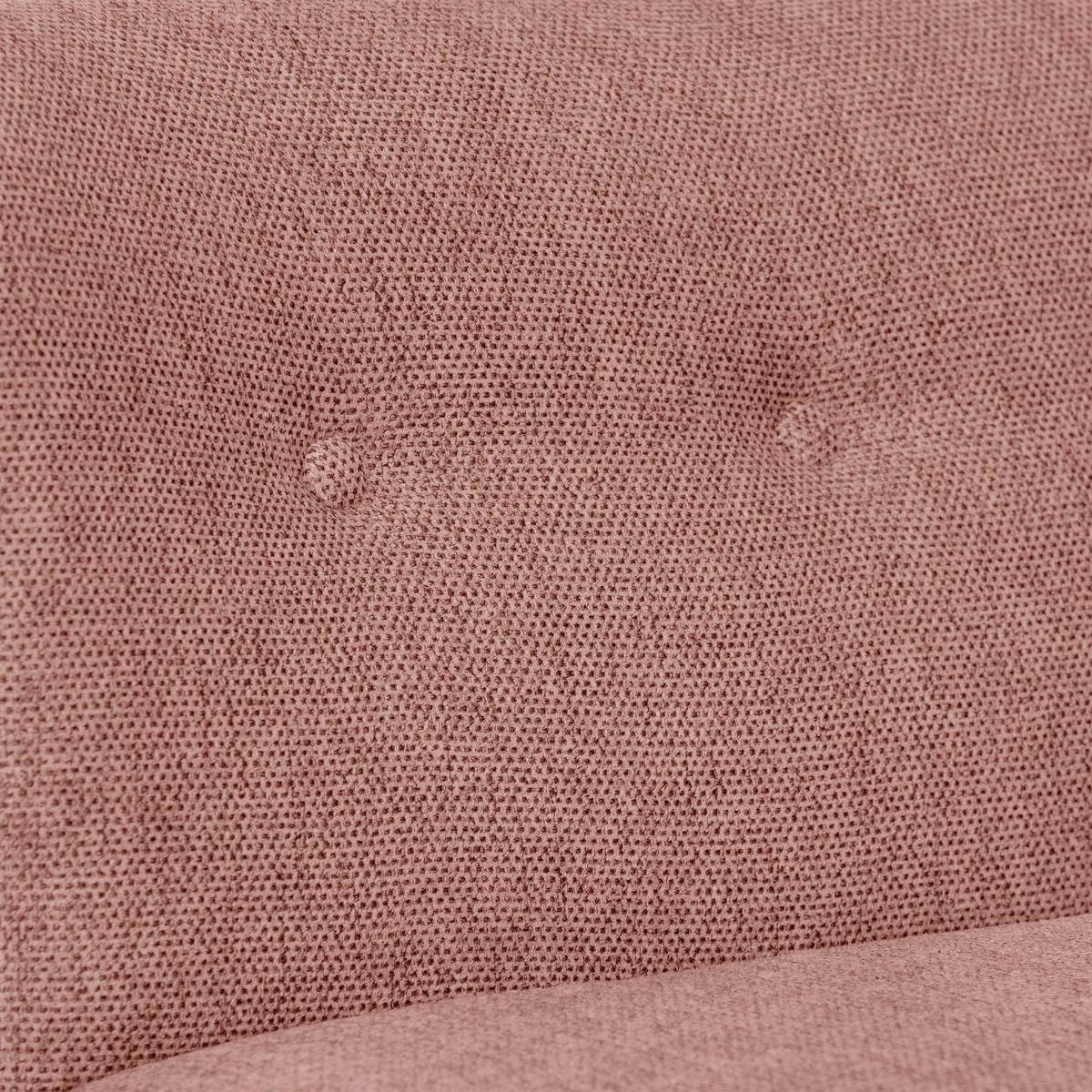 KINDERSOFA 2-Sitzer Katya Flachgewebe lachs - Hellrosa, Kunststoff (97/54/50cm) - 58aufmkessel