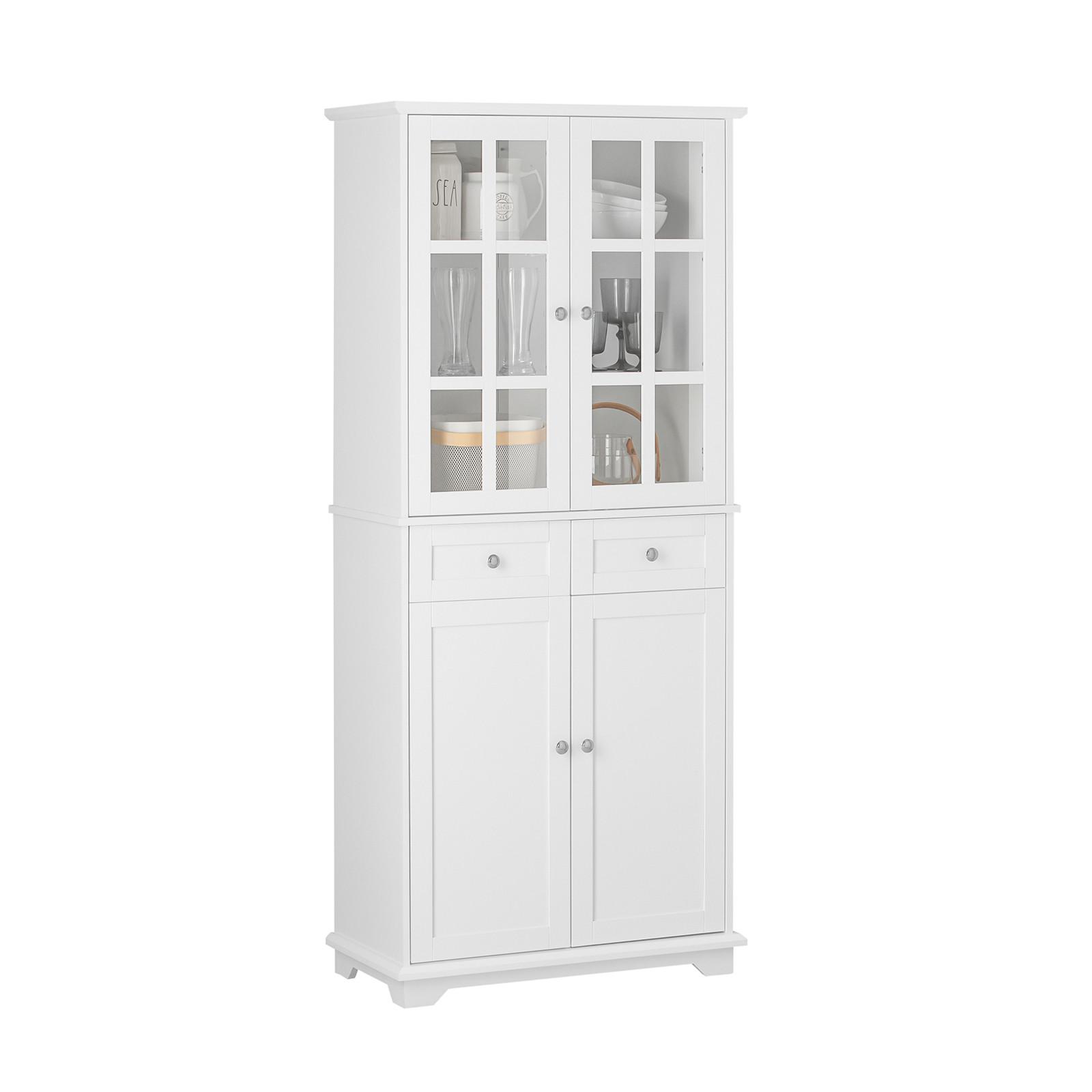 KÜCHENSCHRANK Weiß - Weiß, Holz/Holzwerkstoff (76/175/40cm) - SoBuy