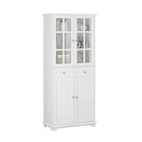 KÜCHENSCHRANK Weiß - Weiß, Holz/Holzwerkstoff (76/175/40cm) - SoBuy