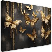 KUNSTDRUCK Gold 60/40 cm - Goldfarben, Textil (60/40cm) - KUNSTLOFT