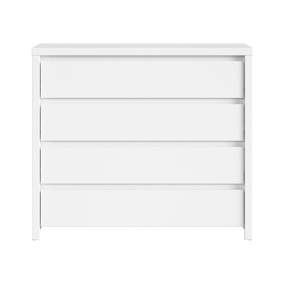 KOMMODE Soren Weiß matt - Weiß, Holzwerkstoff (92/105/40.5cm) - Petits-meubles