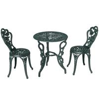 GARTENMÖBEL Set, Gussaluminium, Grün - Grün, Metall - Outsunny