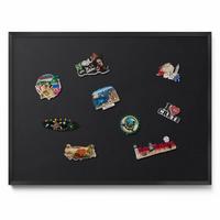 MAGNETTAFEL 80x60 cm Schwarzer Rahmen Farbe Schwarz - Bronzefarben, Metall (80/60/0.4cm) - TULUP
