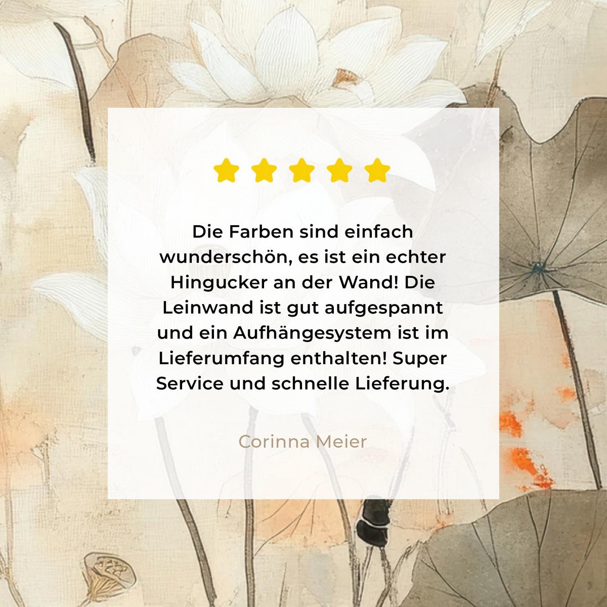 LEINWANDBILD Blumen - Japandi - Wabi sabi Wandbild Wohnzimmer 60x80 cm - Sandfarben, Textil (60/80cm) - MuchoWow