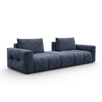 SOFA VERONA 4-Sitzer, Marineblau - Blau/Schwarz, Holz/Textil (282/83/110cm) - Courtois Laville