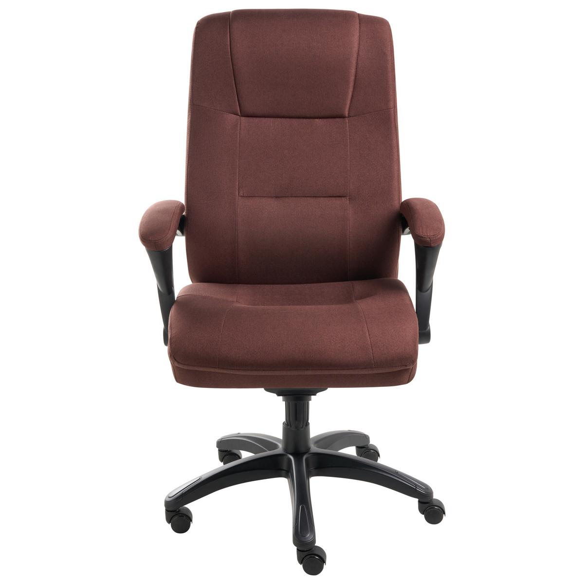 CHEFSESSEL Leinen Braun Magnus - Braun, Textil (70/116/70cm) - Beliani