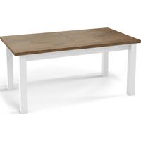 ESSTISCH Molly rechteckig ausziehbar, Lefkas Eiche 160-200/80/75 cm - Alteiche/Weiß, Holz/Holzwerkstoff (80/200/75cm) - WFL GROUP