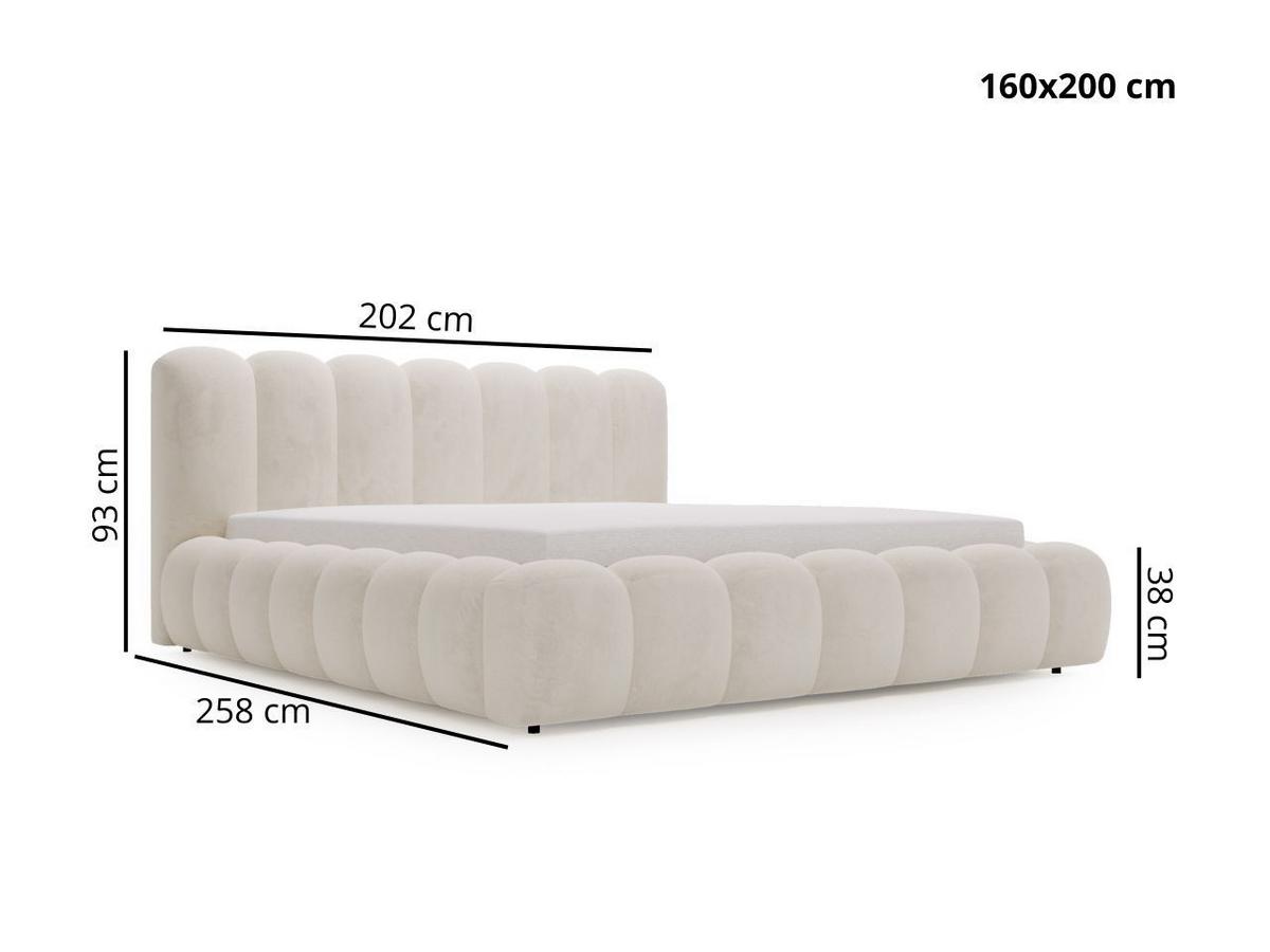 POLSTERBETT Averia 160x200 Hellgrau - Hellgrau, Textil (160/200cm) - Graingold