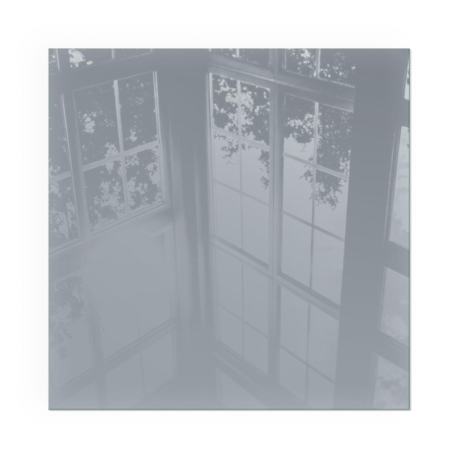 GLASPLATTE für Kamin 60x60 cm - Grau, Glas (60/60/0.4cm) - TULUP