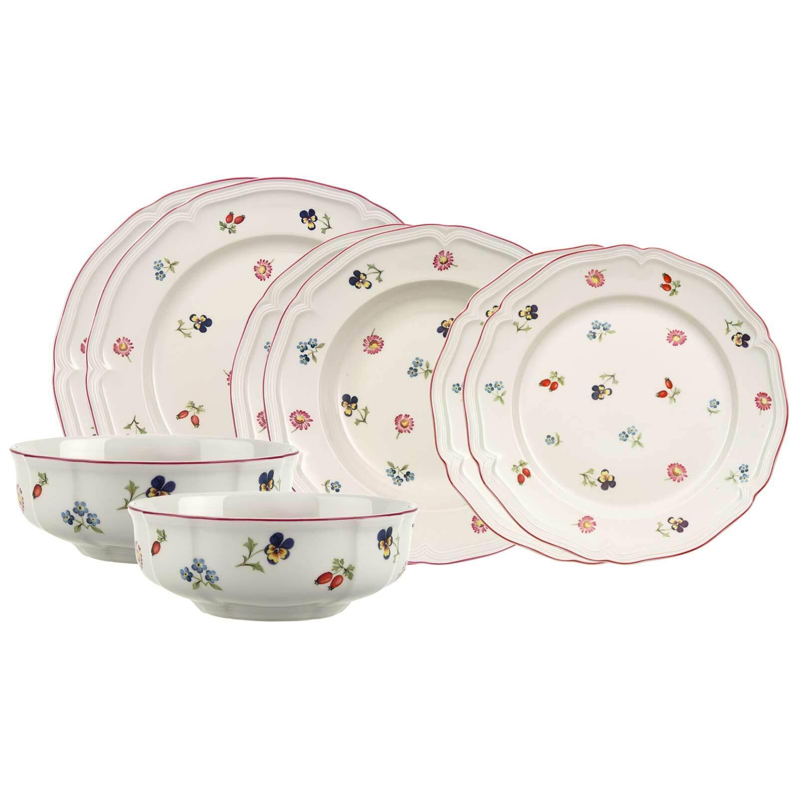 EINSTEIGER-SET Petite Fleur weiß 8-tlg. - Weiß, Keramik (2/2/2cm) - Villeroy & Boch
