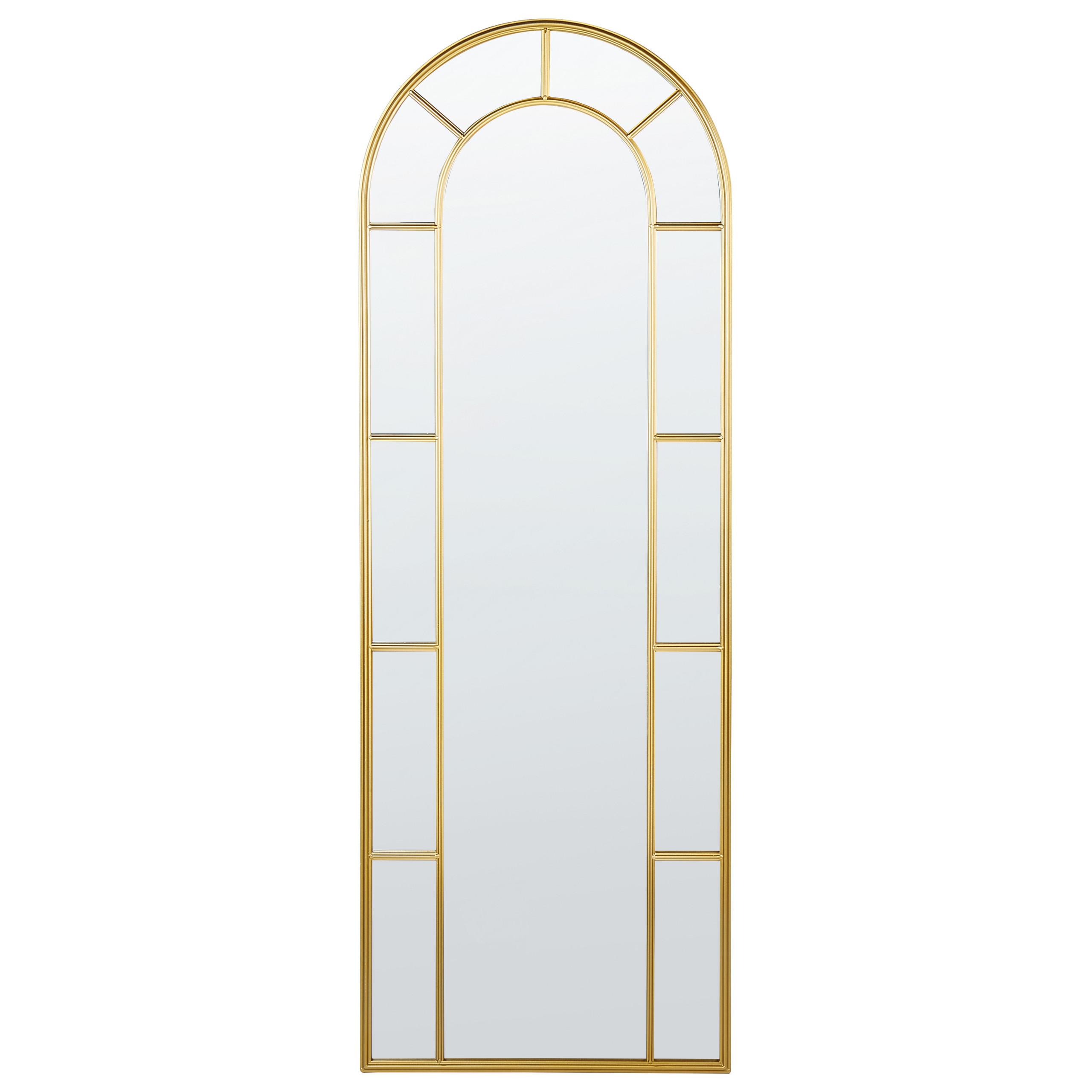 WANDSPIEGEL gold Metall 60/170 cm Crosses - Goldfarben, Metall (60/170/3cm) - Beliani