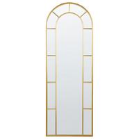 WANDSPIEGEL gold Metall 60/170 cm Crosses - Goldfarben, Metall (60/170/3cm) - Beliani