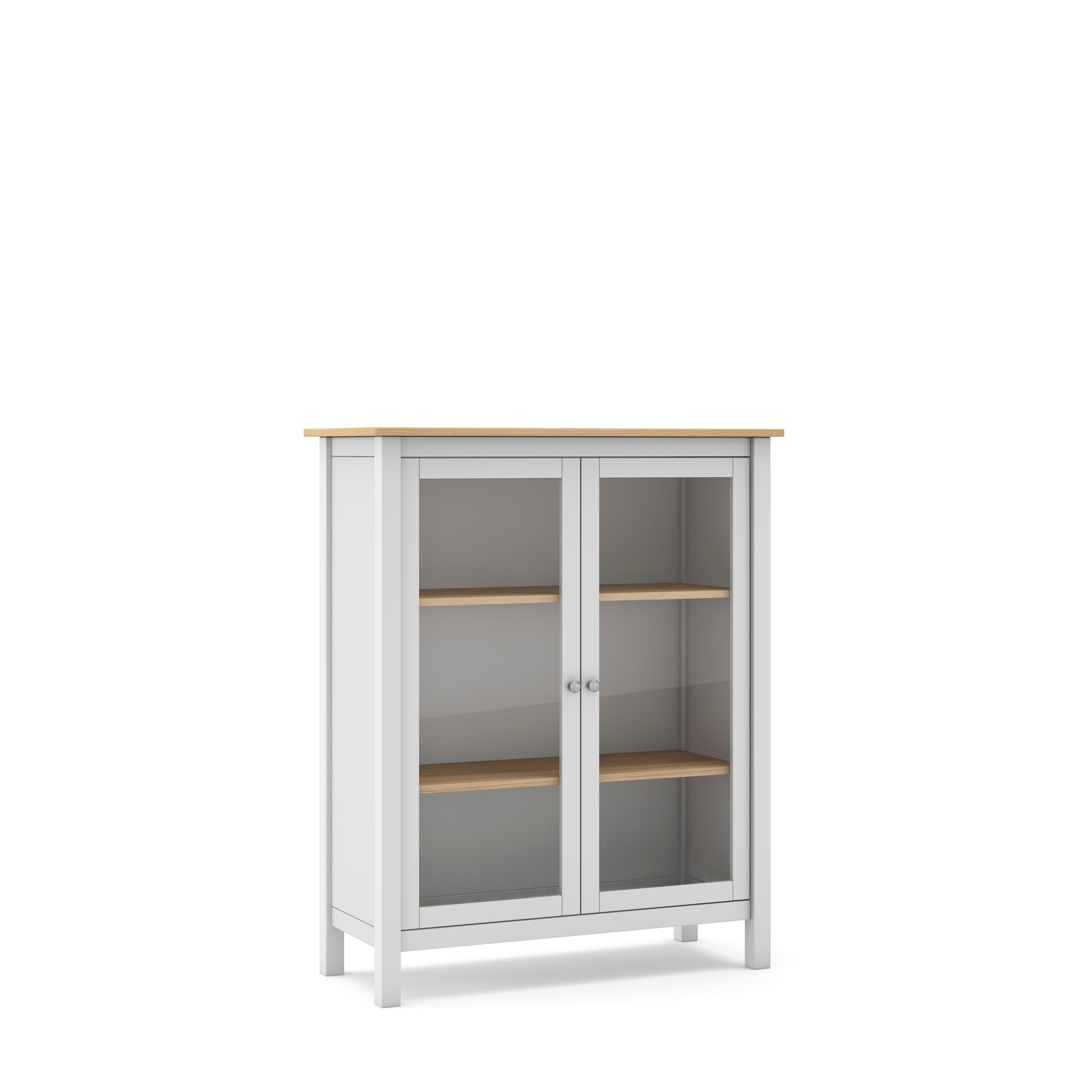 ESSZIMMERSCHRANK Misti Weiß 90/40/110 cm - Weiß, Holz (40/110/90cm) - Calicosy