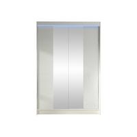 SCHWEBETÜRENSCHRANK Lino II mit RGB LED Beleuchtung - Weiß, Holzwerkstoff/Metall (120/200/58cm) - MIRJAN24