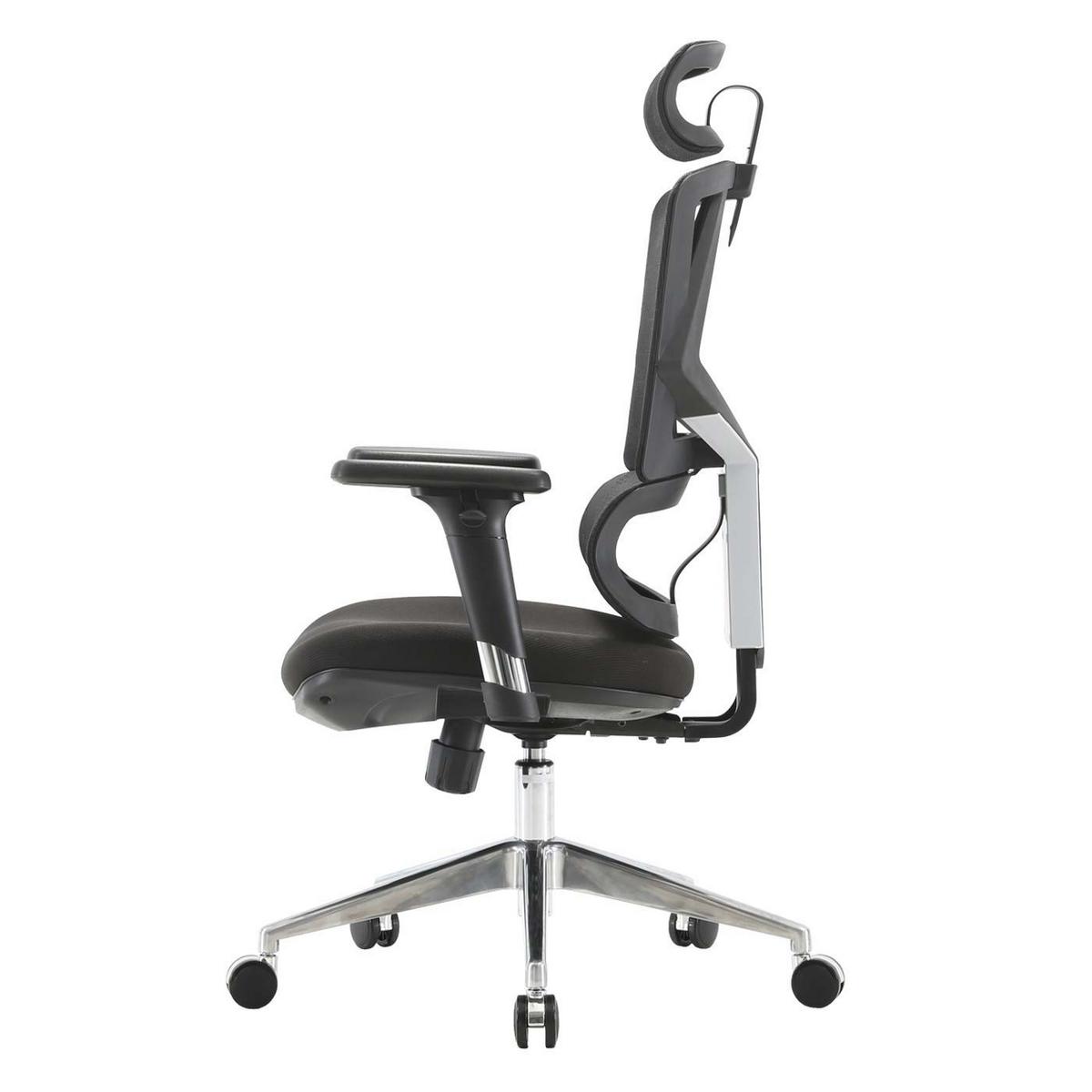 BÜROSTUHL Schwarz - Schwarz, Textil (66/136/95cm) - SIHOO