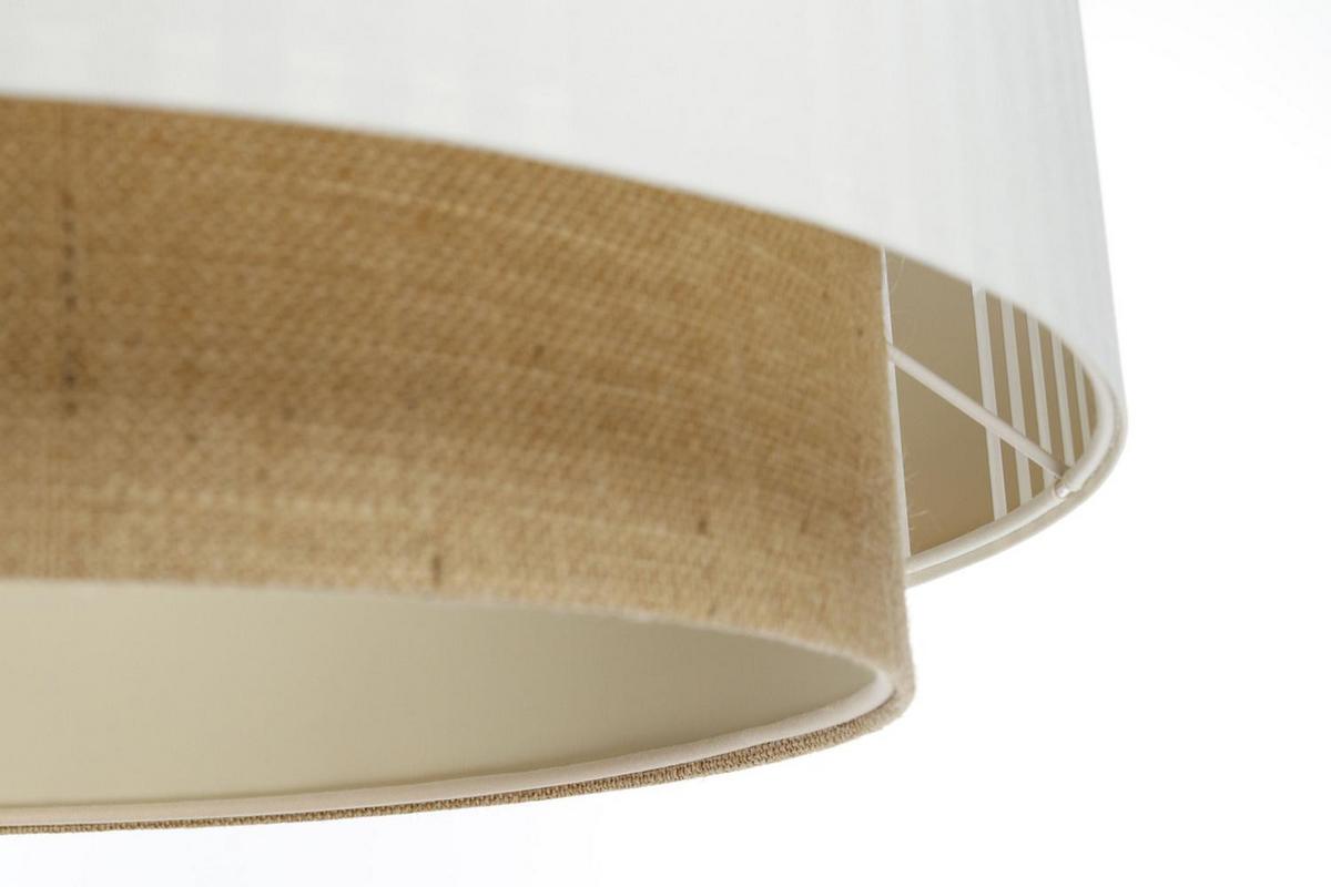 HÄNGELEUCHTE Weiß 40/86 cm - Beige/Weiß, Kunststoff (16/0.4/86cm) - ONZENO