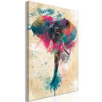 KUNSTDRUCK Bunt 40/60 cm - Multicolor, Textil (40/60cm) - KUNSTLOFT