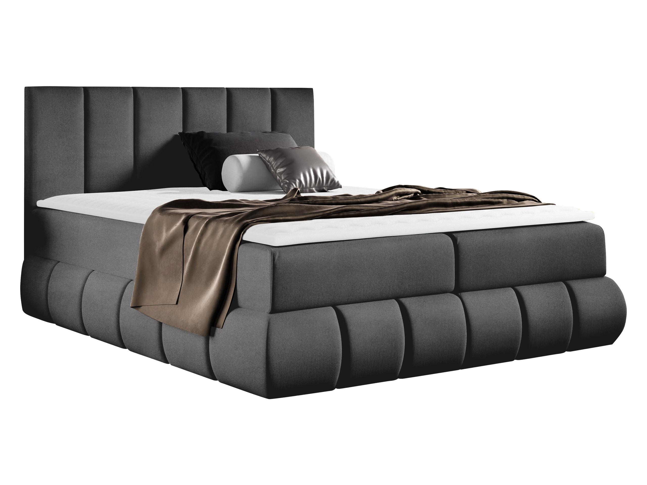 BOXBETT Venezia - H3 - Grau, Holz (160/200cm) - MIRJAN24