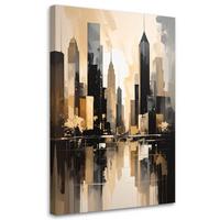 LEINWANDBILD Städte & Architektur 60x90cm - Beige, Textil (60/90cm) - Feeby