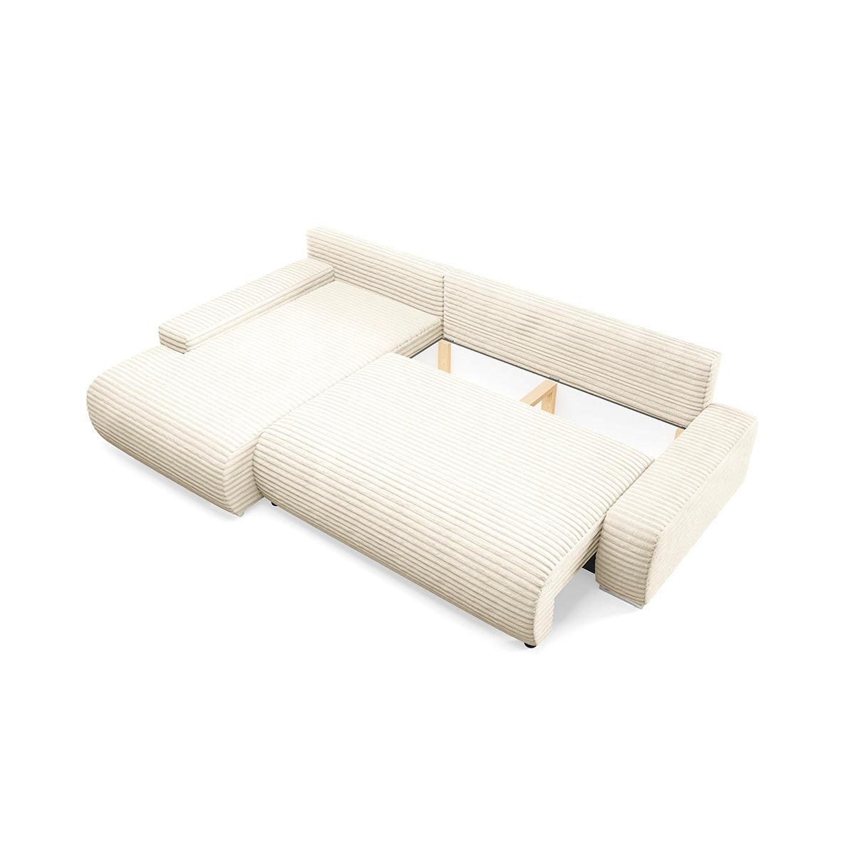 ECKSOFA Ivana 3 Sitzplätze Weiß - Weiß, Holz (265/172cm) - Petits-meubles