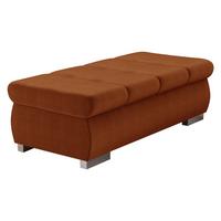 POLSTERHOCKER Orkan Groß - Silberfarben/Braun, Holz/Textil (120/39/60cm) - MIRJAN24