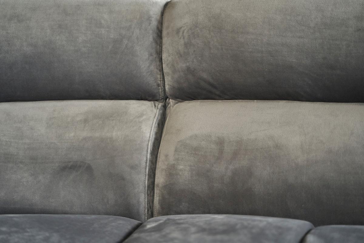 BIG SOFA NERLA Grau Webstoff - Schwarz/Braun, Textil (260/78/165cm) - KAWOLA
