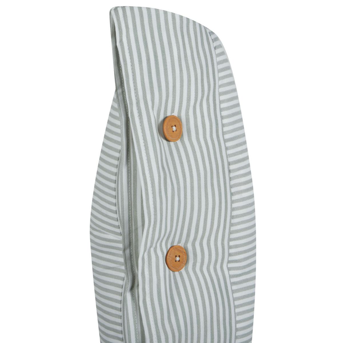 DEKOKISSEN 2er-Set Mintgrün 45/45 cm Sebrine - Weiß/Braun, Textil (45/45cm) - Beliani