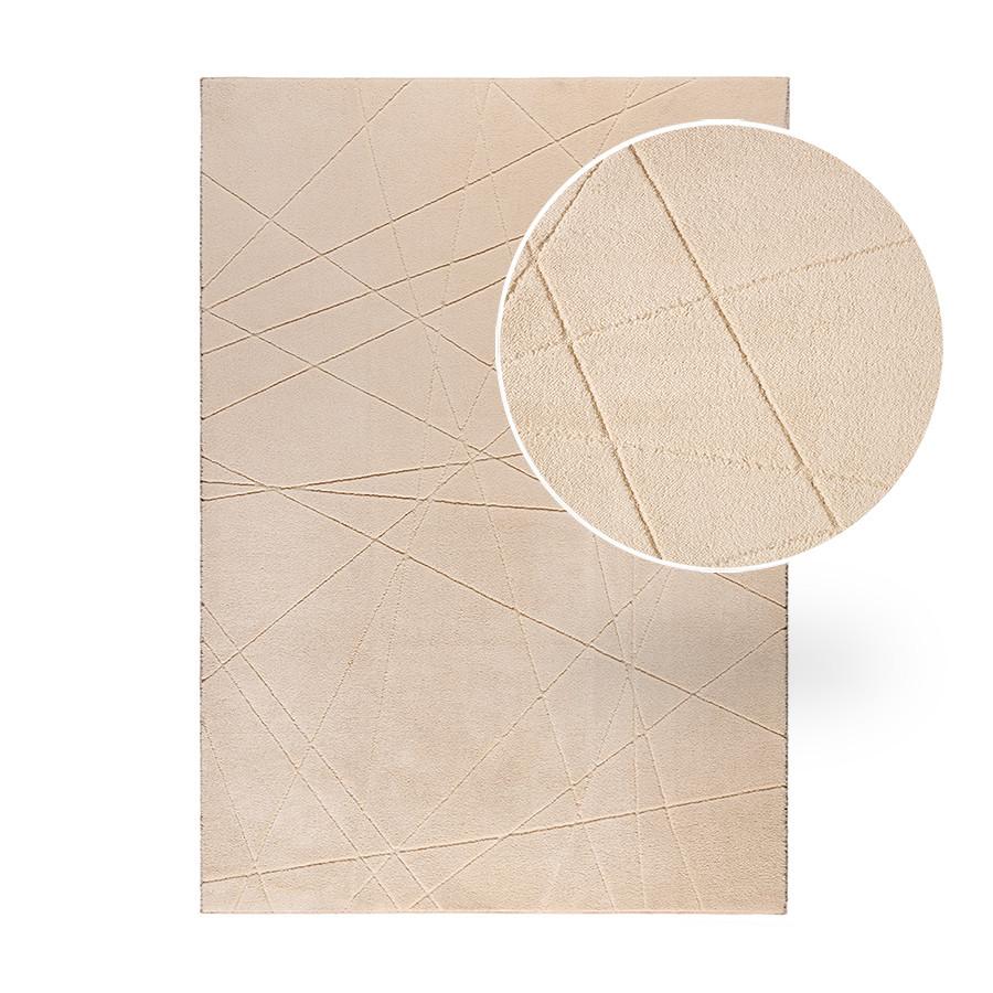 HOCHFLORTEPPICHE Waschbarer ULTRASOFT Beige 120 x 180 cm - Beige, Textil (120/180cm) - STORESDECO