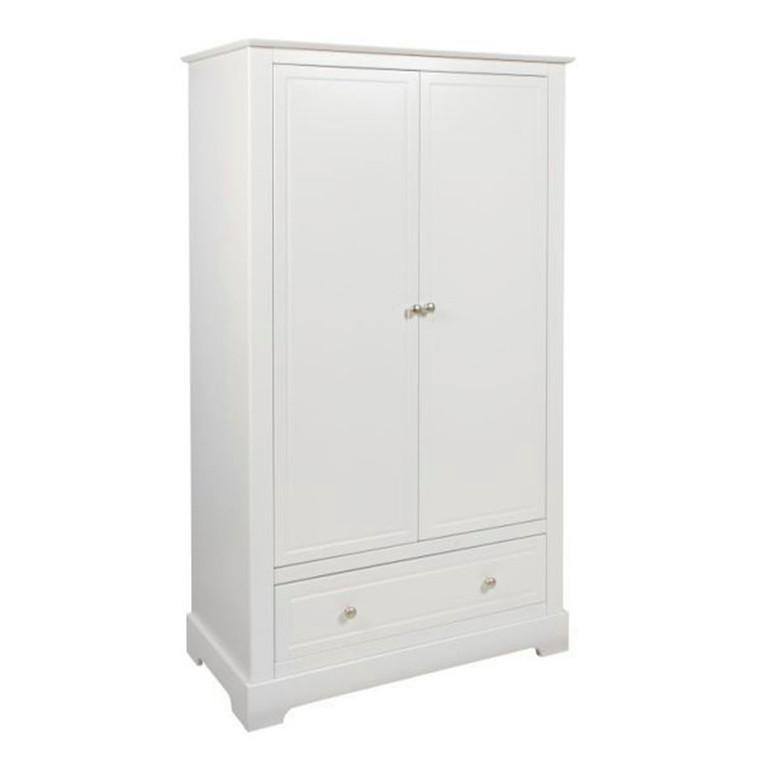 SCHRANK 2 Türen Weiß - Weiß, Holzwerkstoff (102/174/52cm) - Petits-meubles
