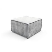 POLSTERHOCKER TESSO Modern Sitzhocker, Fußhocker Grau - Grau, Holzwerkstoff/Kunststoff (76/41/76cm) - MASSENO