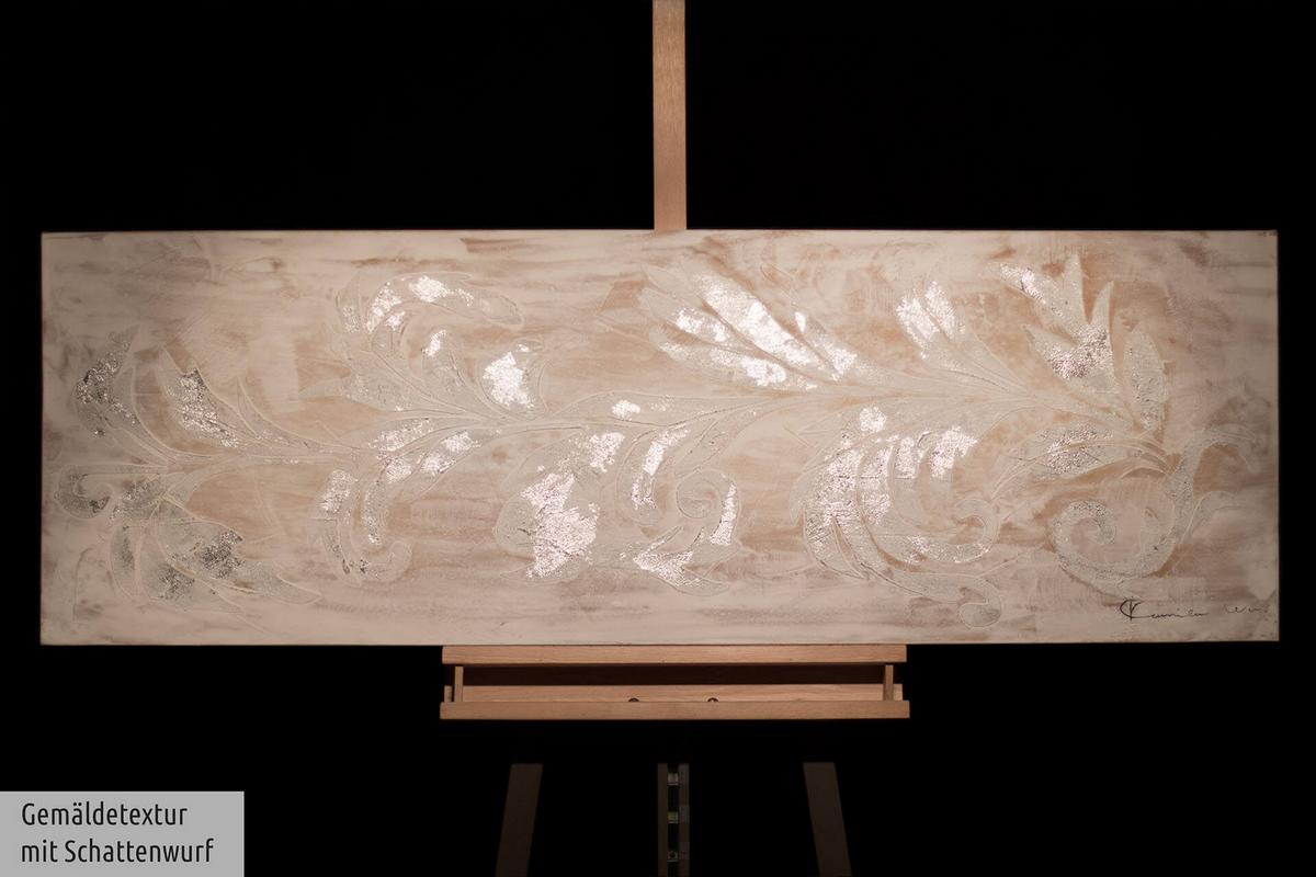 ACRYLBILD HANDGEMALT 150/50 cm - Beige, Holz/Textil (150/50cm) - KUNSTLOFT