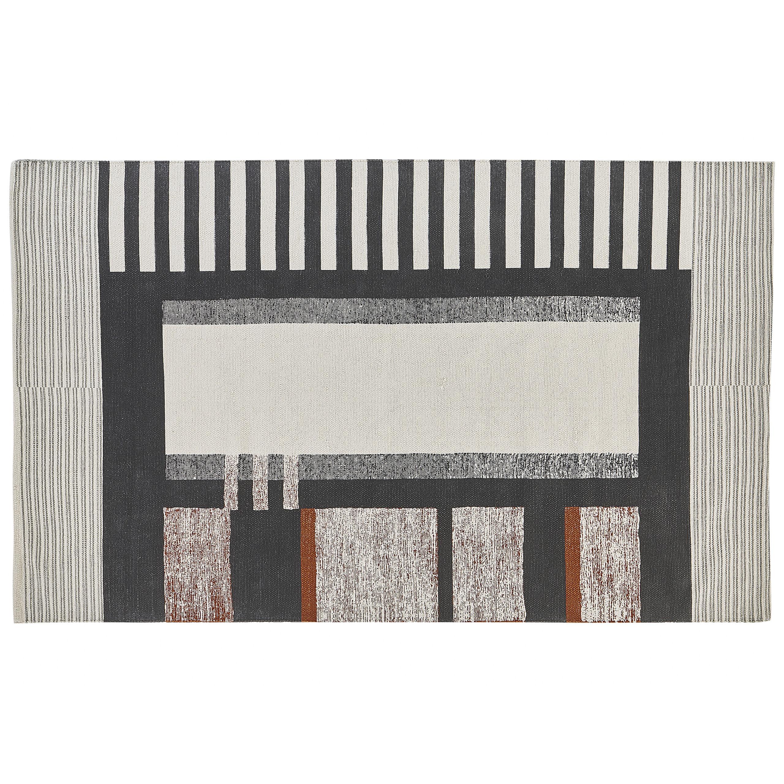 KURZFLOR-TEPPICH Kakinada 200/140 cm - Multicolor, Textil (140/200cm) - Beliani