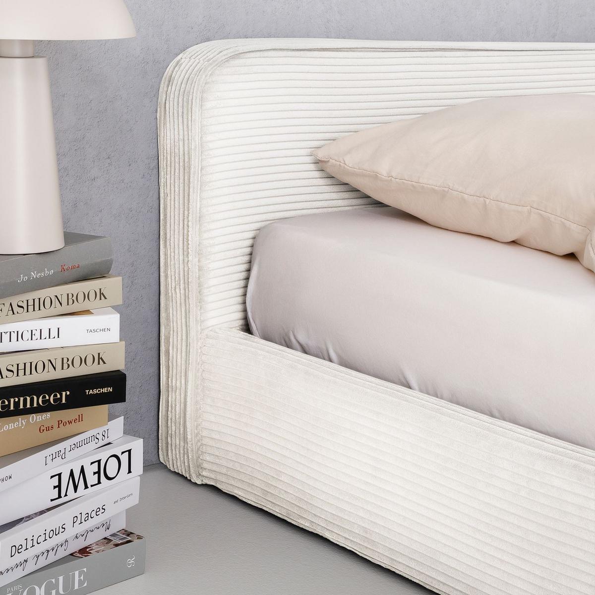 POLSTERBETT CURSIO 140X200 CM - Creme, Textil (140/200cm) - IDIMEX