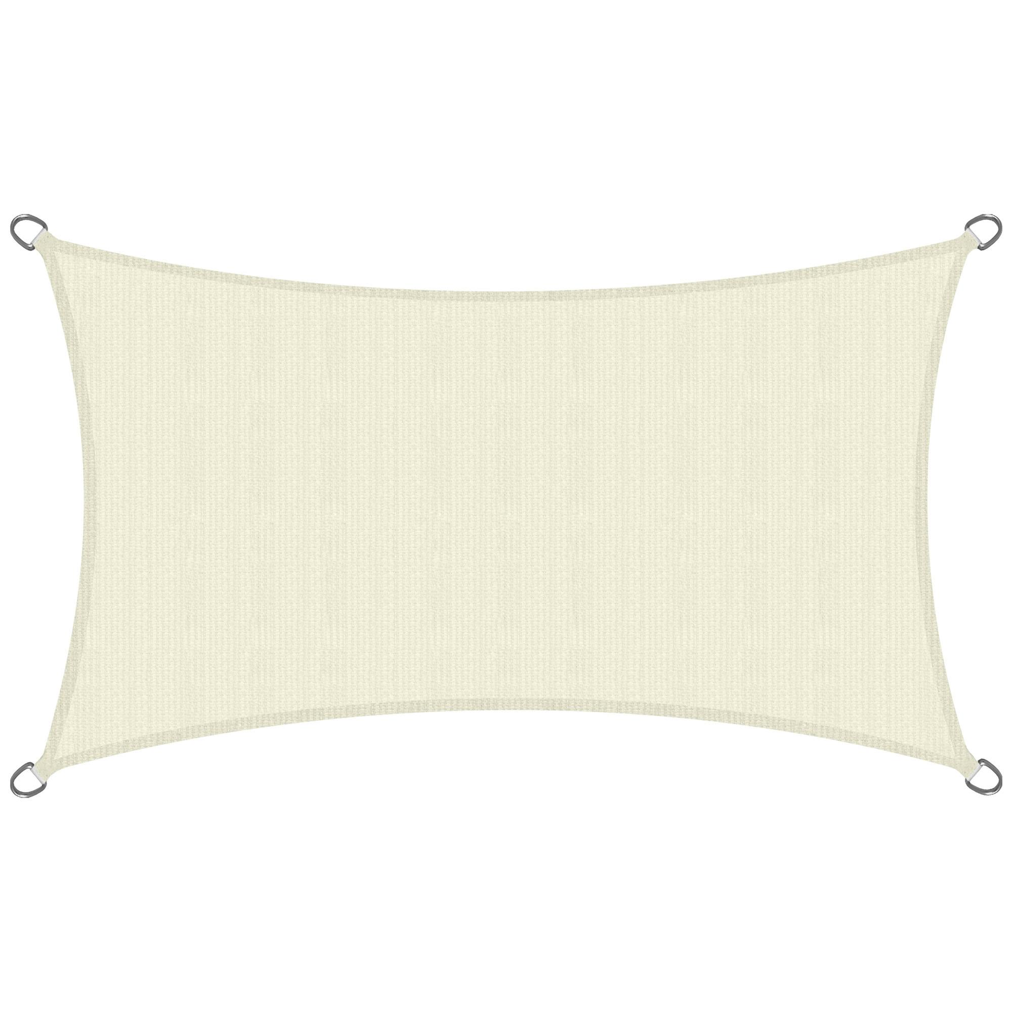 SONNENSEGEL SolVision HS9 200/400 cm rechteckig Creme HDPE - Creme, Kunststoff (400/200cm) - Sol Royal