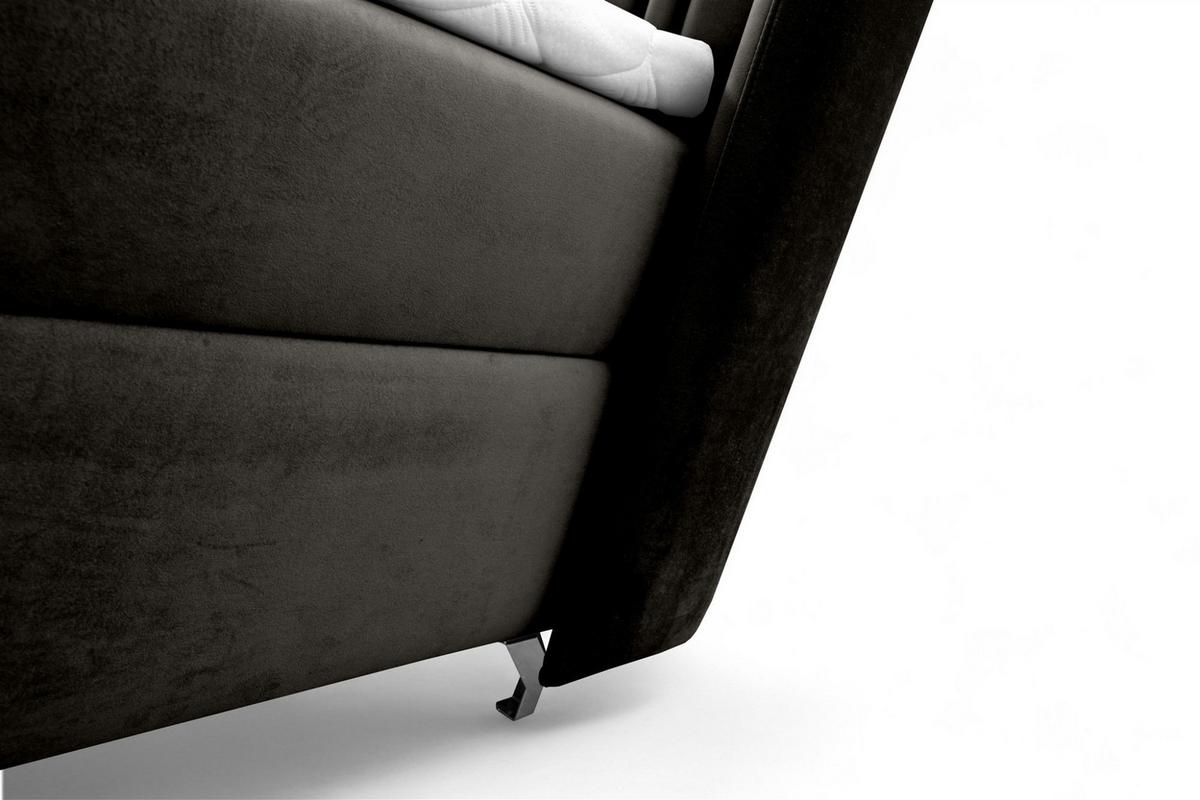 BOXBETT Damien - Schwarz, Holzwerkstoff/Textil (160/200cm) - Fun Möbel
