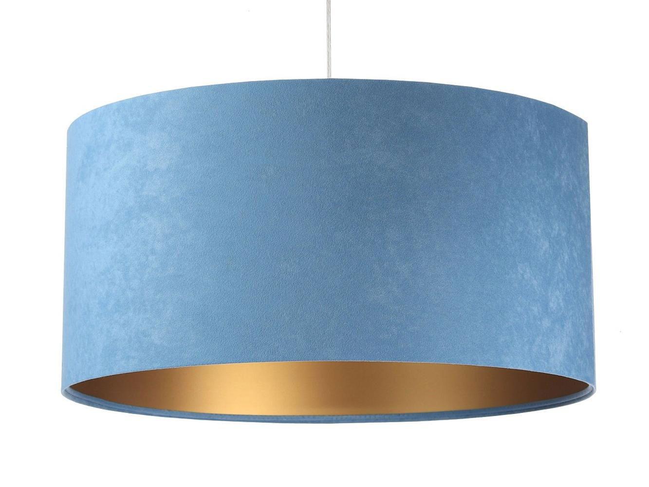 HÄNGELEUCHTE Blau 30/20 cm - Blau/Goldfarben, Kunststoff (30/0.45/20cm) - ONZENO