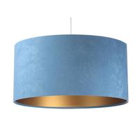 HÄNGELEUCHTE Blau 60/30 cm - Blau/Goldfarben, Kunststoff (60/1.1/30cm) - ONZENO
