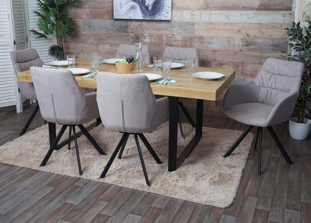 ESSZIMMERSTUHL Cremeweiß - Beige/Weiß, Textil (57/94/47cm) - MCW
