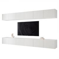 TV-LOWBOARD ANGEL VI mit LED-Beleuchtung, 300 cm Weiß matt - Weiß, Holzwerkstoff (300/36/40cm) - Idohome