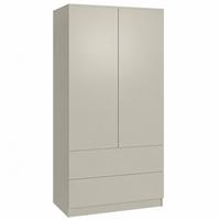 DREHTÜRENSCHRANK Classic mit 2 Türen, mit Schubladen, 90 cm, Kaschmir - Kaschmir, Textil (90/180/50cm) - Beautysofa