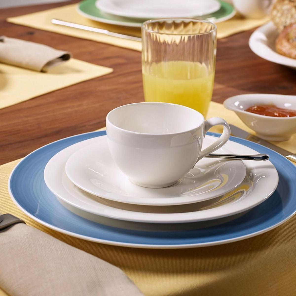 KAFFEEUNTERTASSEN New Cottage Basic weiß ø 16,7 cm 6er Set - Weiß, Keramik (16.7cm) - Villeroy & Boch