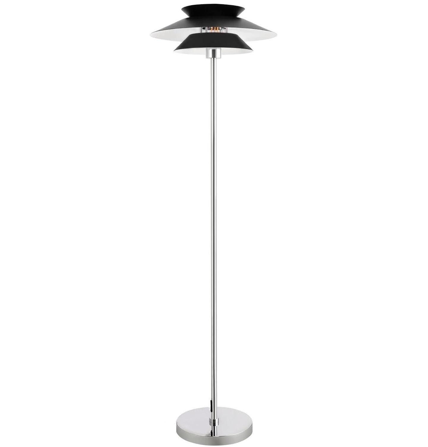STEHLEUCHTE Albert 40/25/145 cm - Schwarz, Metall (45/22/178cm) - Nettlife