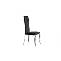 ESSZIMMERSTUHL MORA Schwarz Velvet (1er-Set) - Schwarz, Textil (48/109/57cm) - KAWOLA
