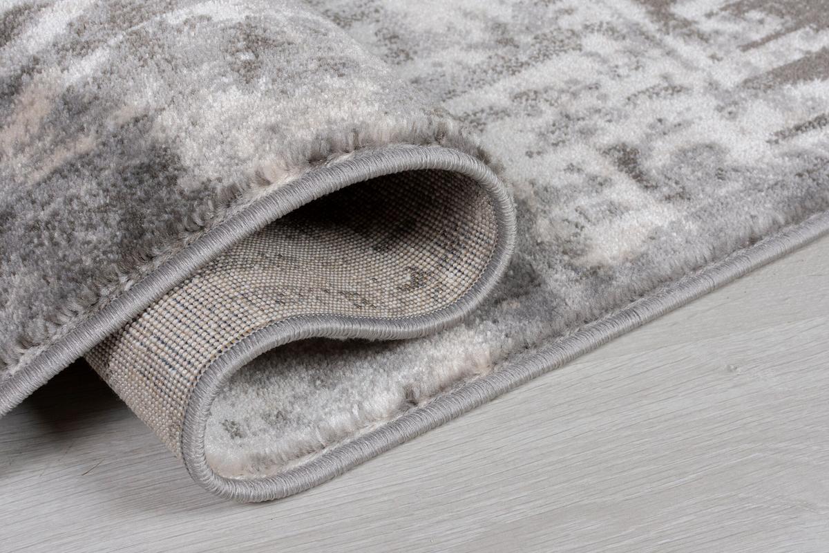 TEPPICH DEE, abstrakt, Grau, 80 x 150 cm - Grau, Textil (150/80cm) - KADIMA DESIGN