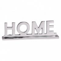 WOHNACCESSOIRE Schriftzug aus Aluminium, 22 cm Silberdeko für Tisch und Regal - Silberfarben, Metall (22/4/7cm) - KADIMA DESIGN