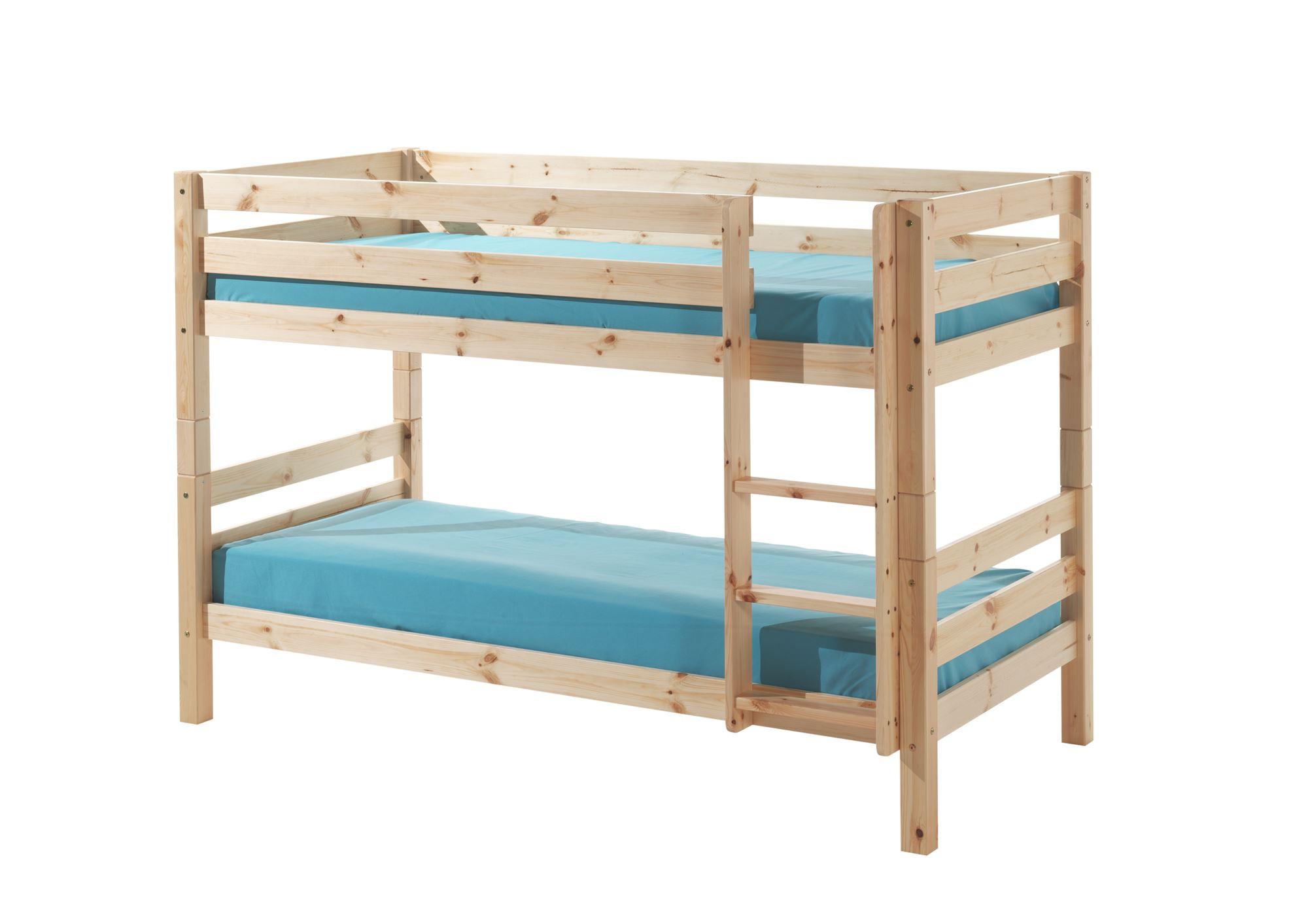 ETAGENBETT Karolina 210x140x105 aus Massivholz in natur - Kieferfarben, Holz (90/200cm) - 58aufmkessel